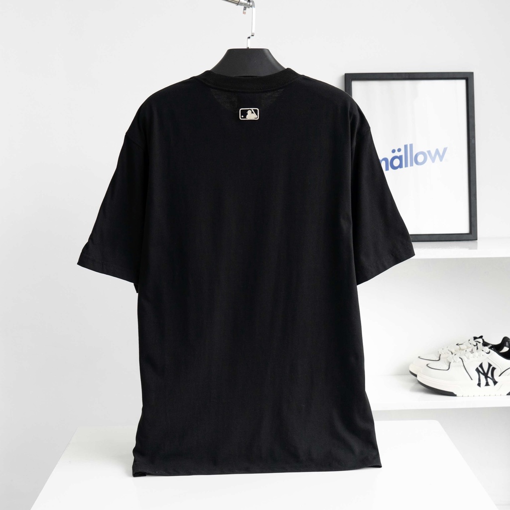 Áo phông M/L/B logo nhỏ basic 4 màu phong cách Hàn Quốc