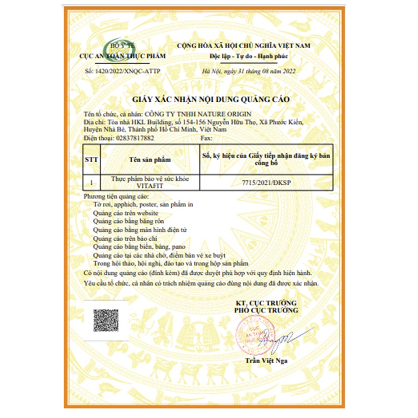 Vitafit hỗ trợ tăng cường chuyển hóa chất béo, hỗ trợ giảm béo 20 viên , Coastlinecare