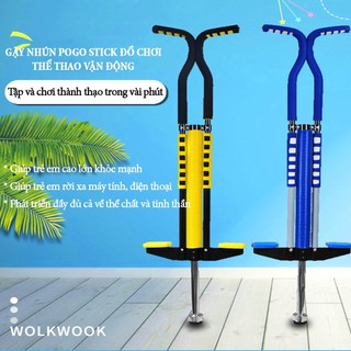 Gậy nhún Pogo Stick dụng cụ vận động thể thao rèn luyện sức khỏe giúp trẻ em cao lớn nhanh nhẹn thông minh hơn mỗi ngày