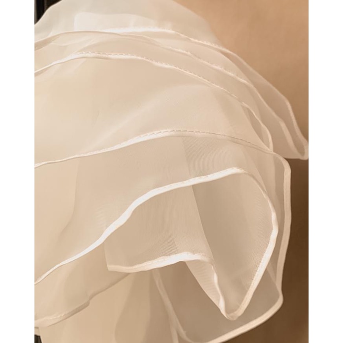 DearLisa - Áo croptop phối tay bồng