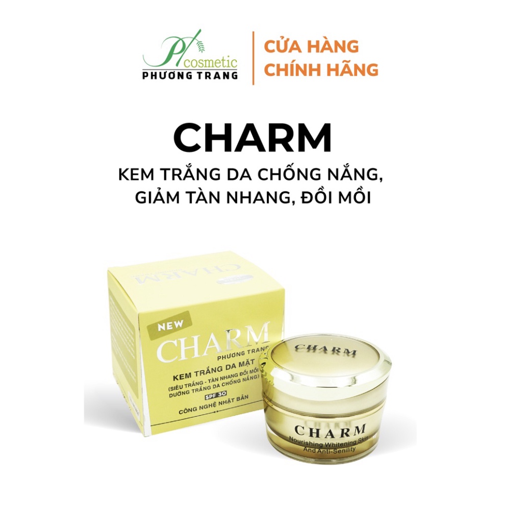 Kem trắng da chống nắng - giảm tàn nhang, đồi mồi từ thảo dược thiên nhiên - CHARM 35g