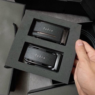 Set thắt lưng nam Pedro 2 mặt nịt siêu đẹp full box túi giấy