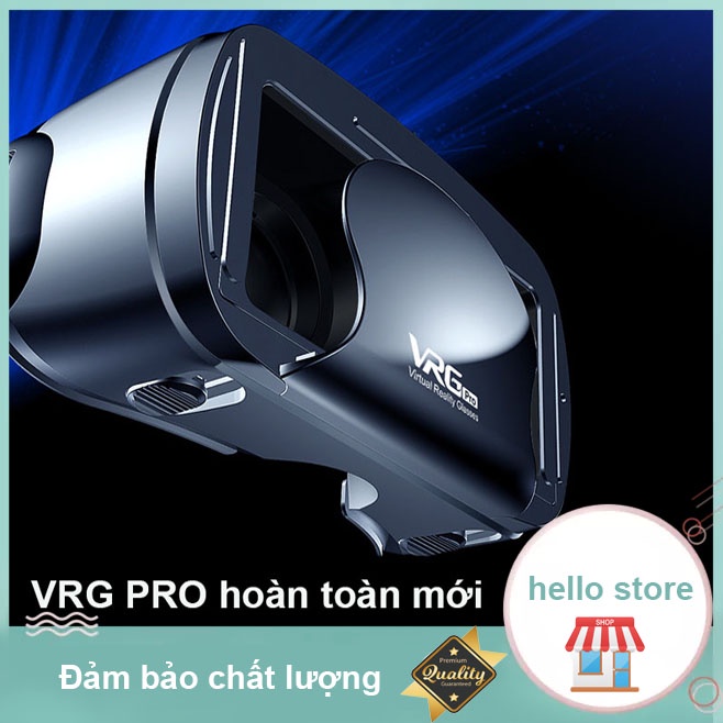 Kính Thực Tế Ảo Gắn Đầu VRG 120 Độ Full Màn Hình Trực Quan Cho Tất Cả Các Dòng Smartphone 5-7 Inch