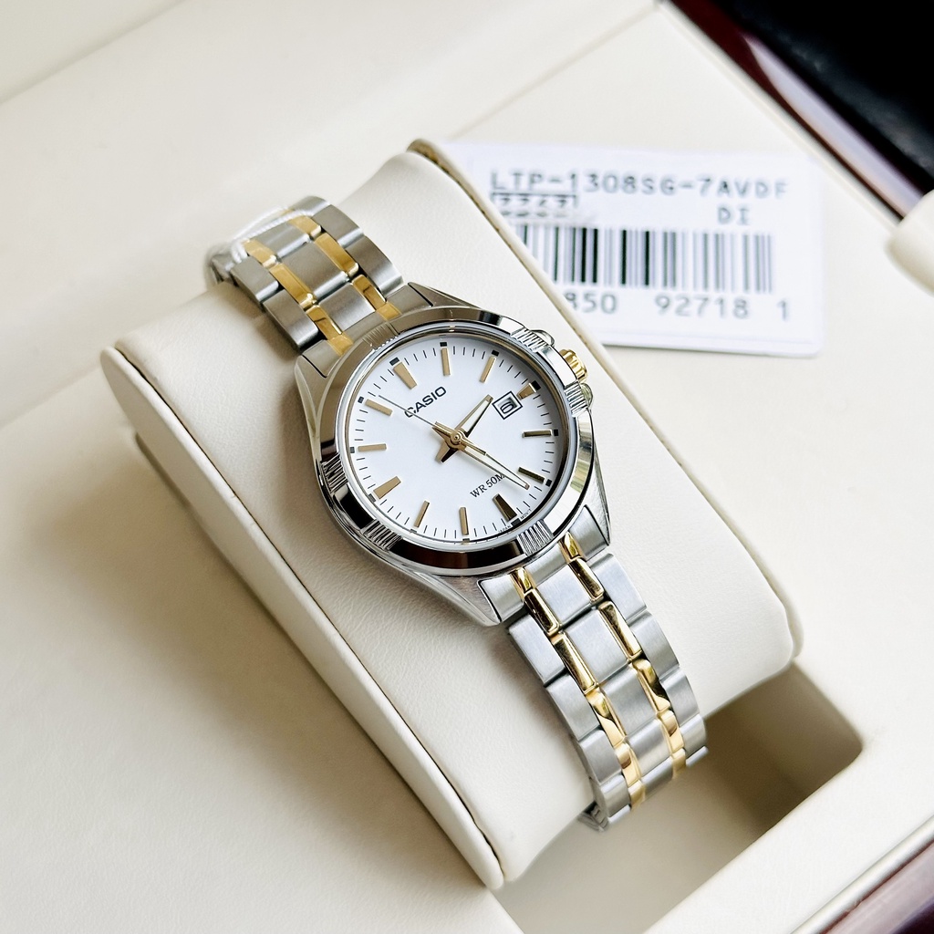 Đồng hồ nữ dây thép Casio LTP 1308SG 7A