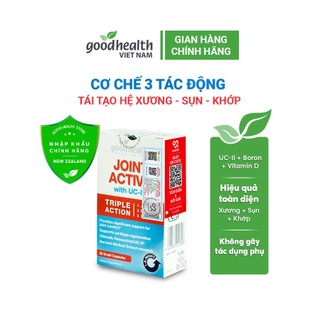 Viên sụn khớp Goodhealth Joint Active bổ sung UCII phục hồi tái tạo nuôi dưỡng sụn khớp hộp 30v