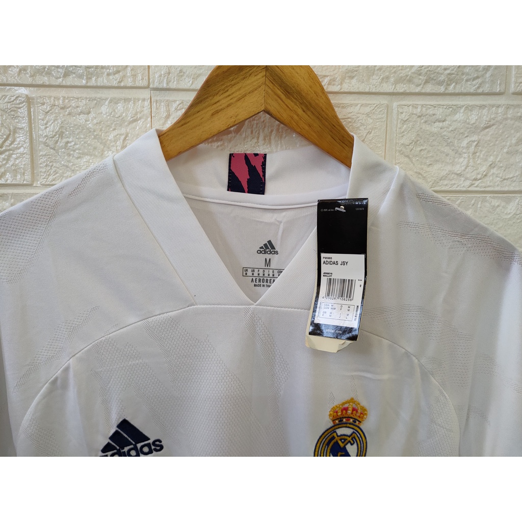 Bộ quần áo thun cao cấp Real Madrid 20/21 Trắng