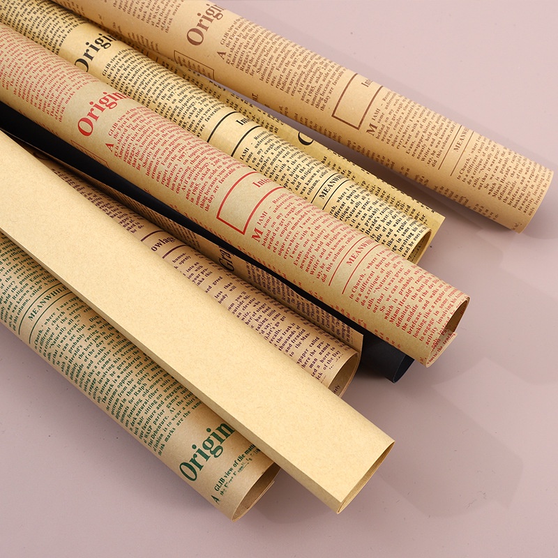 Giấy gói hoa, gói quà kraft, xi măng retro vintage cực chất ❤️ 70*50 cm