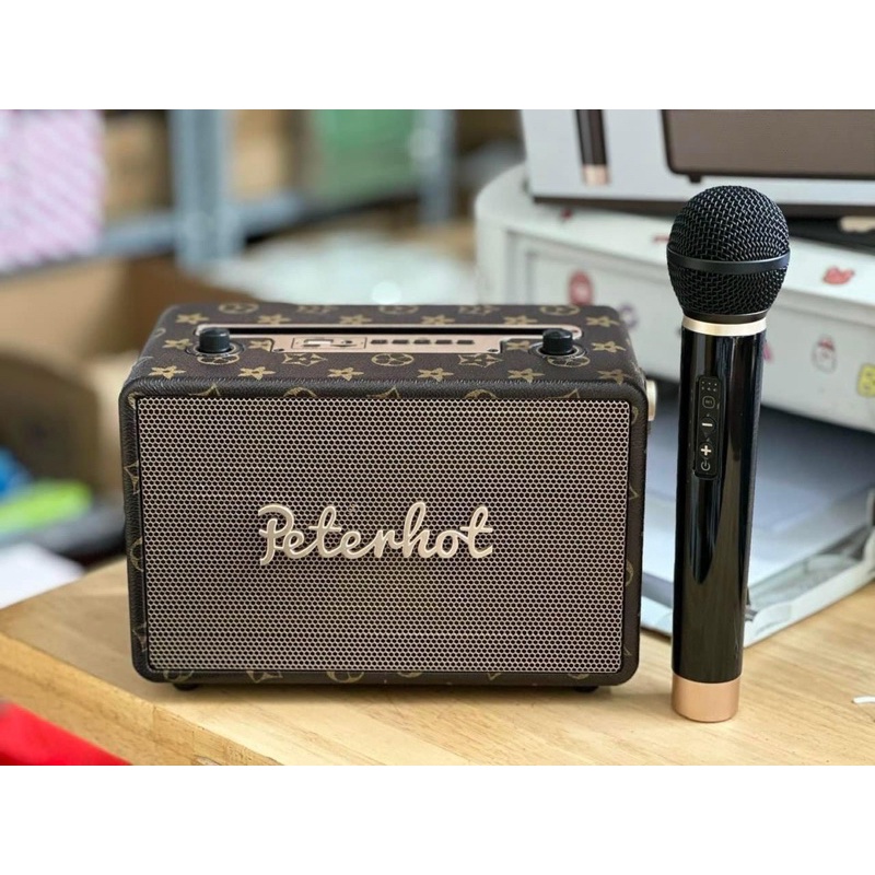 Loa karaoke hàng mỹ Petenhot Bluetooth kèm 1 mic công suất khủng