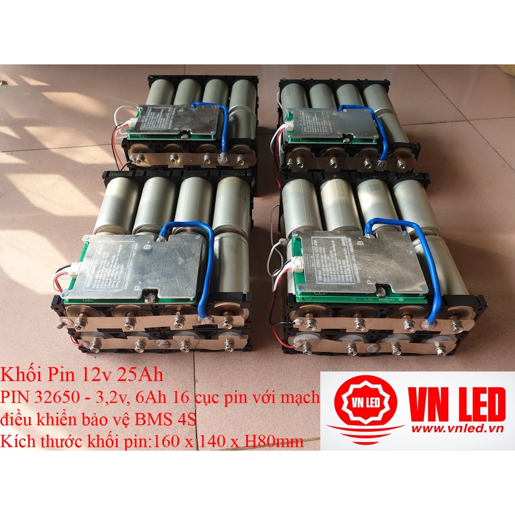 Combo 12 viên Pin lithium 32650 - 3.2V, 6Ah, kèm ốc vít, Pin sạc Lithium, cell pin 0936.395.395