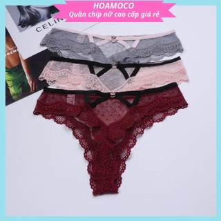 Quần Lót Nữ Lọt Khe Ren Cạp Chun Mềm Mại Cao Cấp - R32