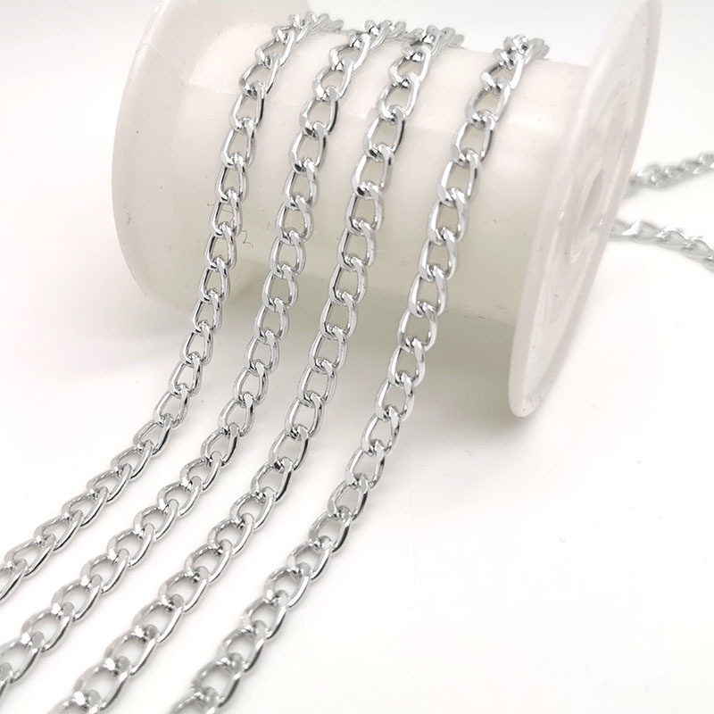 Dây xích kim loại kích thước nhỏ 2-3mm cuộn 1-5m, kho phụ liệu may
