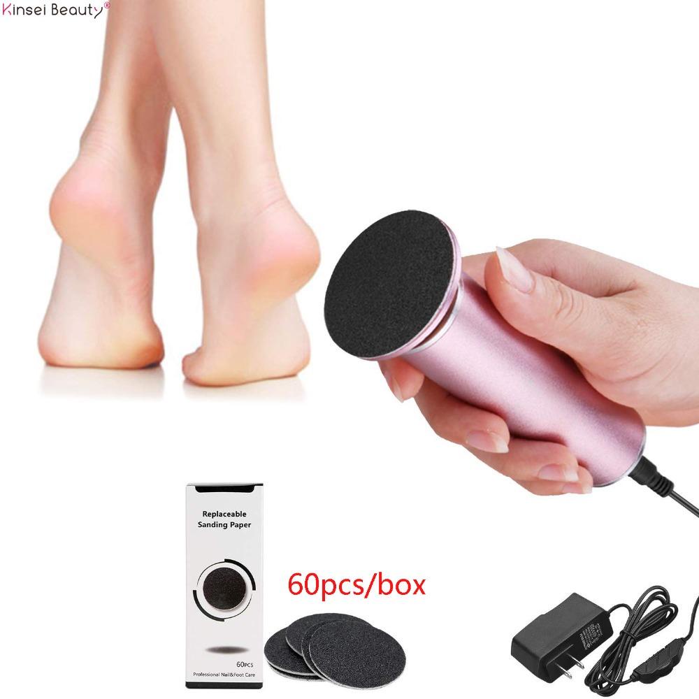 Máy Chà Gót Chân, Tẩy Tế Bào Chết Cho Tiệm Nail, Cá Nhân Tại Nhà-Tặng Kèm 60 Miếng Chà