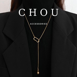  Dây Chuyền Vòng Cổ Titan Không Đen Gỉ Chuỗi Hạt Tròn Dáng Dài | CHOU ACCESSORIES | 