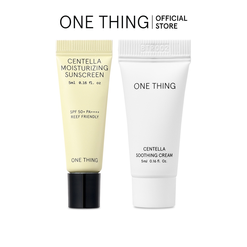 Mẫu thu nhỏ One Thing Centella Soothing Cream 5ml / Centella Moisturizing Sunscreen 5ml