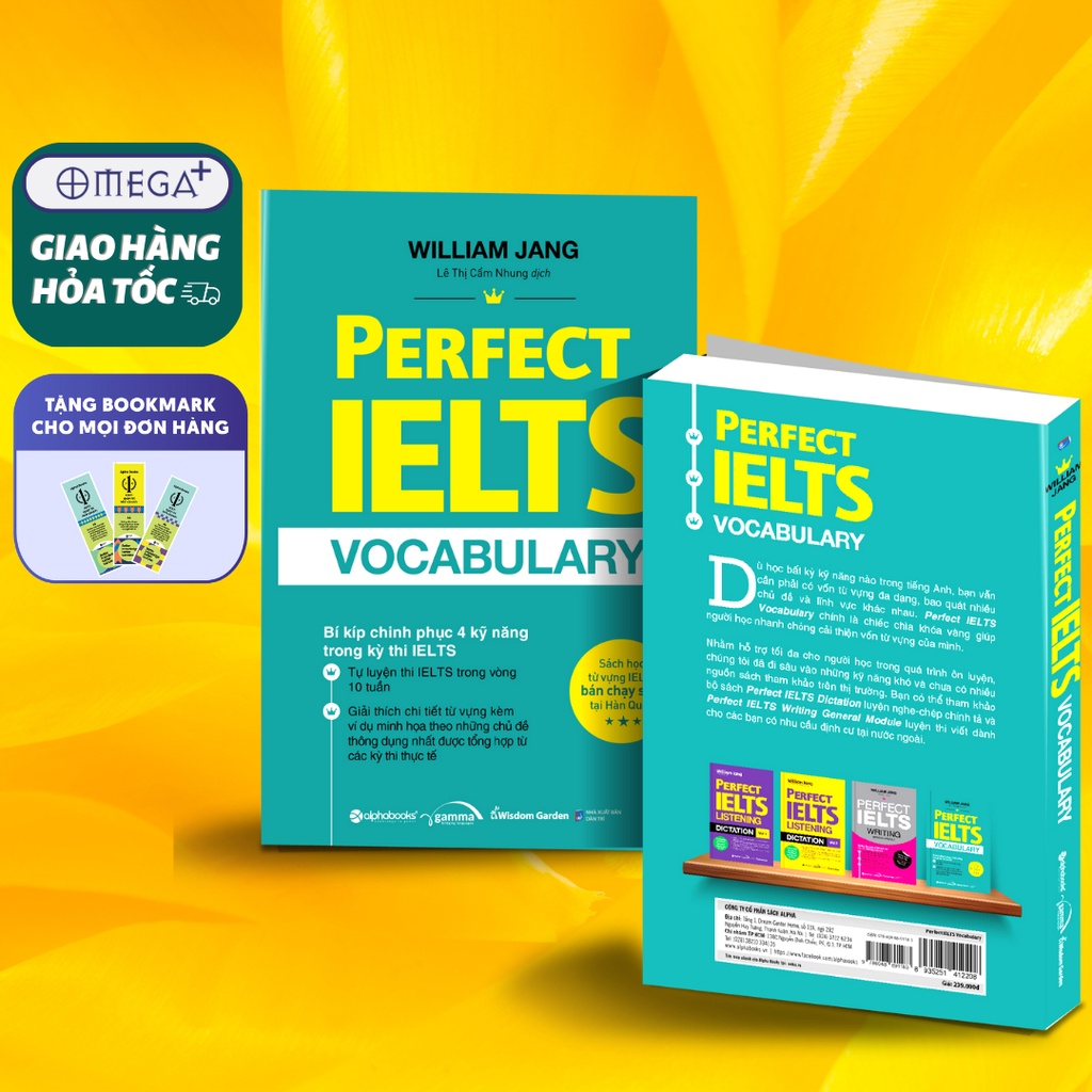 Sách Perfect IELTS Vocabulary: Bí Kíp Chinh Phục 4 Kỹ Năng Trong Kỳ Thi IELTS  - William Jang (Tái Bản Mới Nhất)