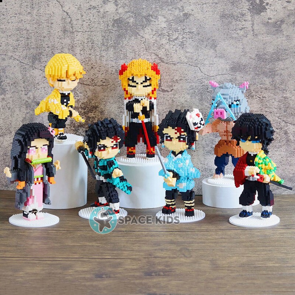 Đồ chơi Mô hình lắp ráp 3D le.go Demon Slayer  Mô hình nhân vật anime Thanh guom diệt quỷ