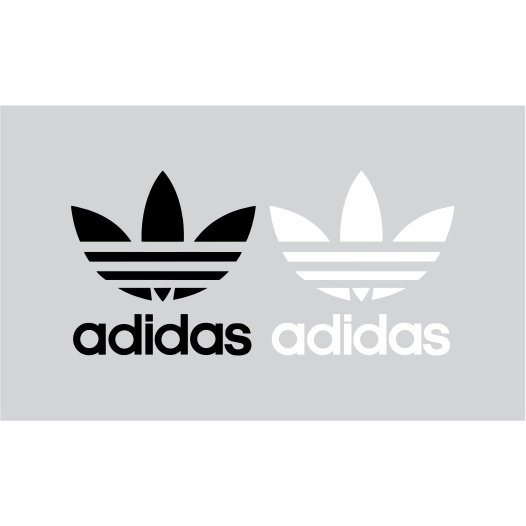 200 logo adidas trắng - đen