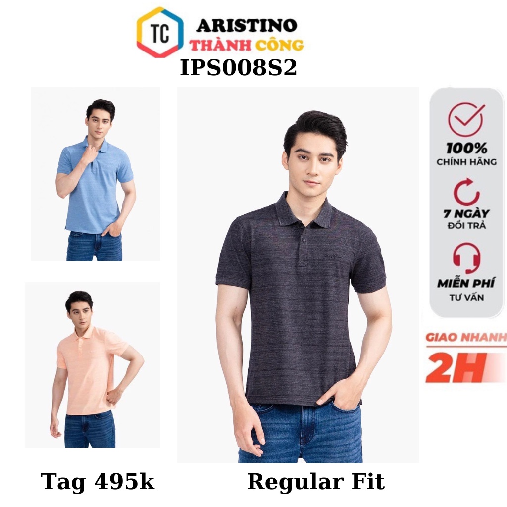 Áo polo nam cổ bẻ Insidemen cotton thấm hút from rộng IPS008S2