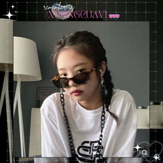 ✧Ảnh thật✧ Kính mát nữ gọng vuông Jennie BLACKPINK hoạ tiết da báo KM001 Xưởng Của Vi