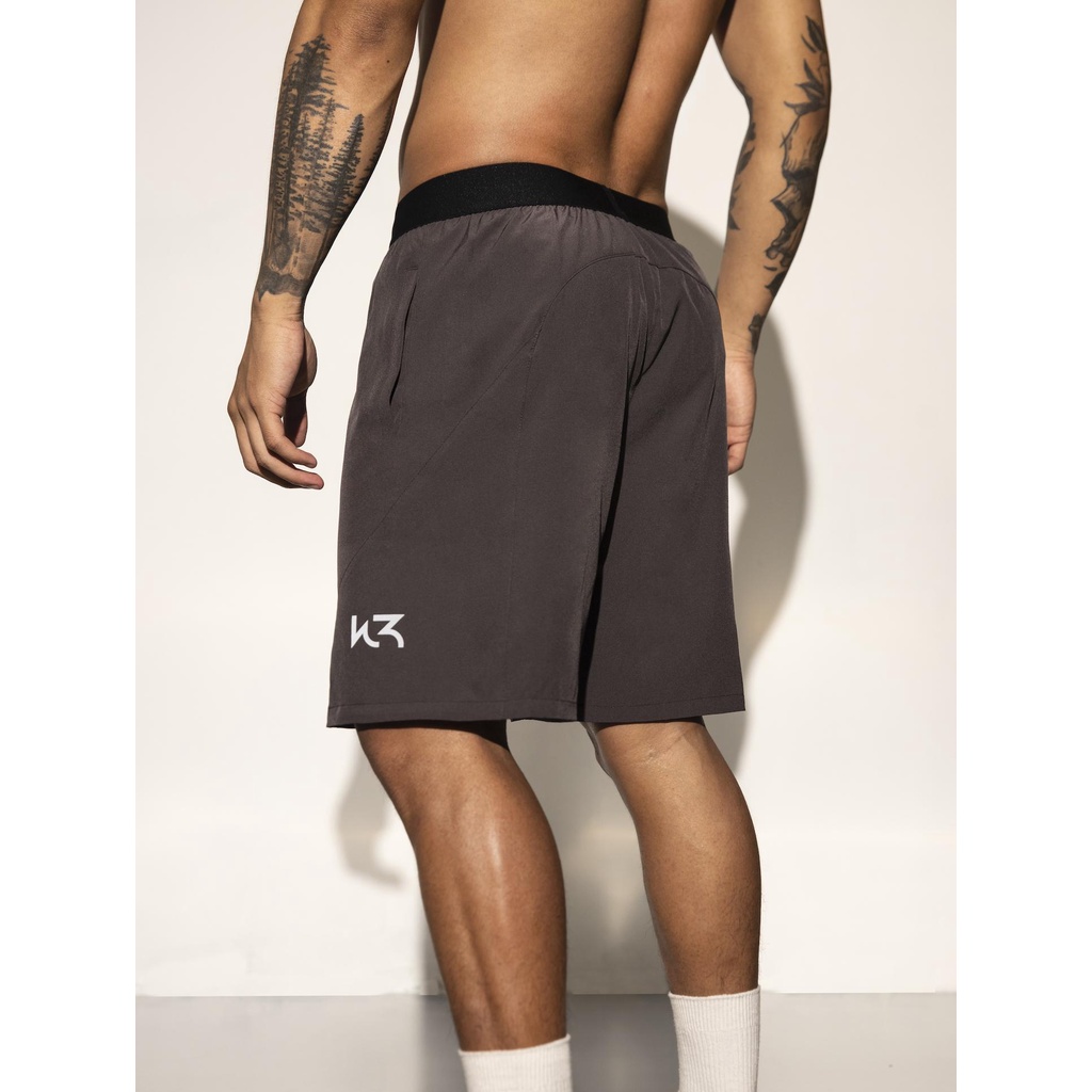 Quần Nam Tập Gym Chạy Bộ Thể Thao Chất Liệu Poly & Spandex Gió Co Giãn 4 Chiều Nhẹ Mát Dài Trên Gối W3 Training Shorts