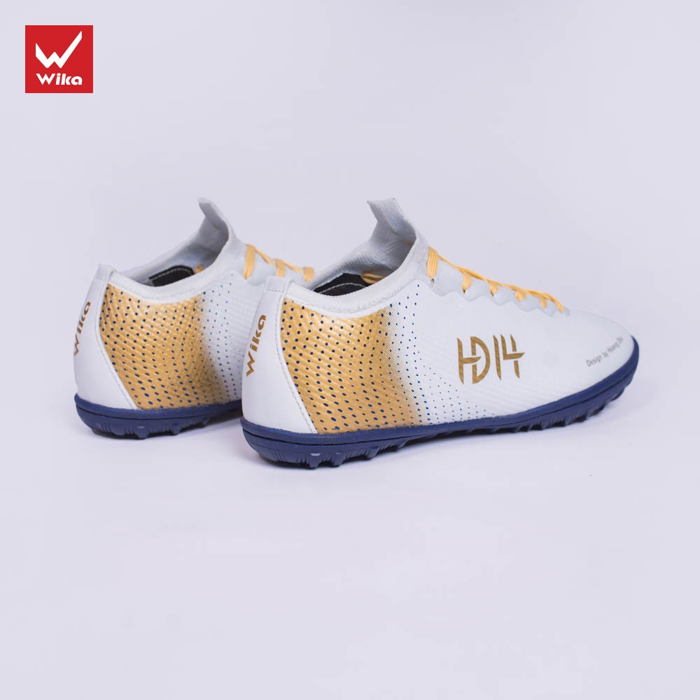 Giày Đá Bóng Wika Hoàng Đức HD14 Chính Hãng,Dành Cho Sân Cỏ Nhân Tạo,Ôm Chân,Khâu Toàn Bộ Đế