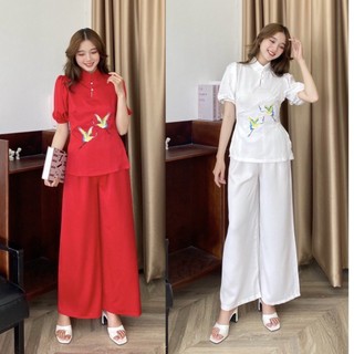 Bộ đồ lam đi lễ chùa,set đồ lụa tằm ý cao cấp