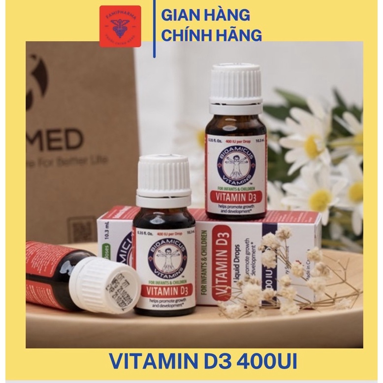 Bioamicus Vitamin D3 400iu/giot 10ml