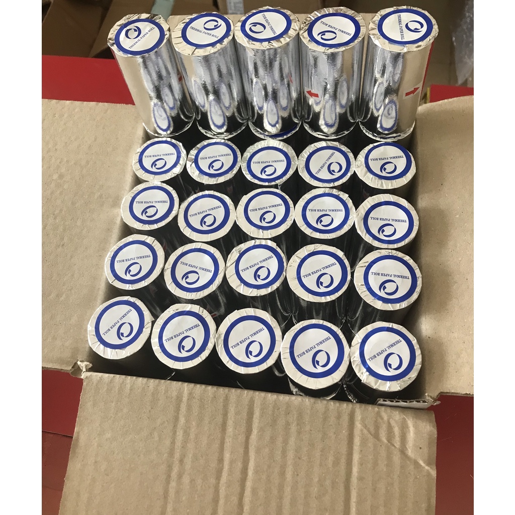 MAX-thùng 100 cuộn GIẤY IN NHIỆT  K57X38 -Giấy In Bill, In Hóa Đơn K58