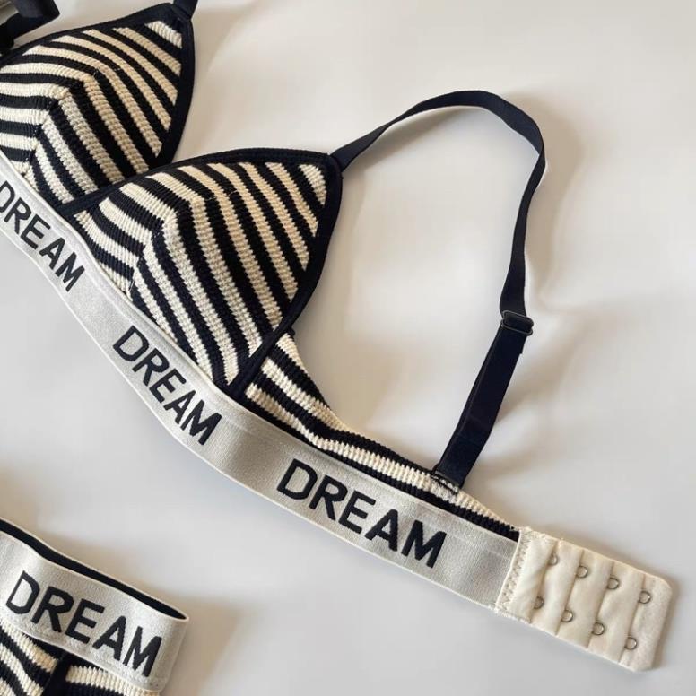 Áo Lót Nữ Cotton Kẻ Cao Cấp Không Gọng Mỏng Nâng Ngực Thể Thao Softie 3633