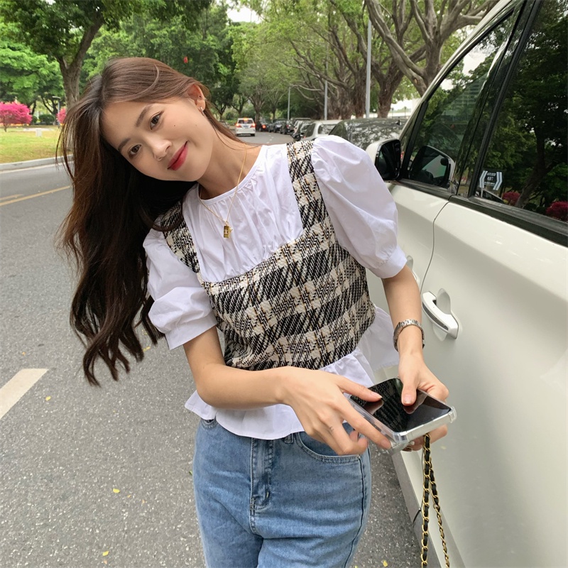 QOEDDV Áo Sơ Mi Nữ Dài Tay Dáng Rộng Thời Trang Hàn Quốc