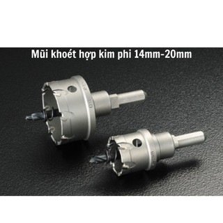MCTR Mũi khoét hợp kim đa năng Unika đường kính phi 14mm đến 20mm Chuôi kẹp phù hợp với nhiều loại máy khoan