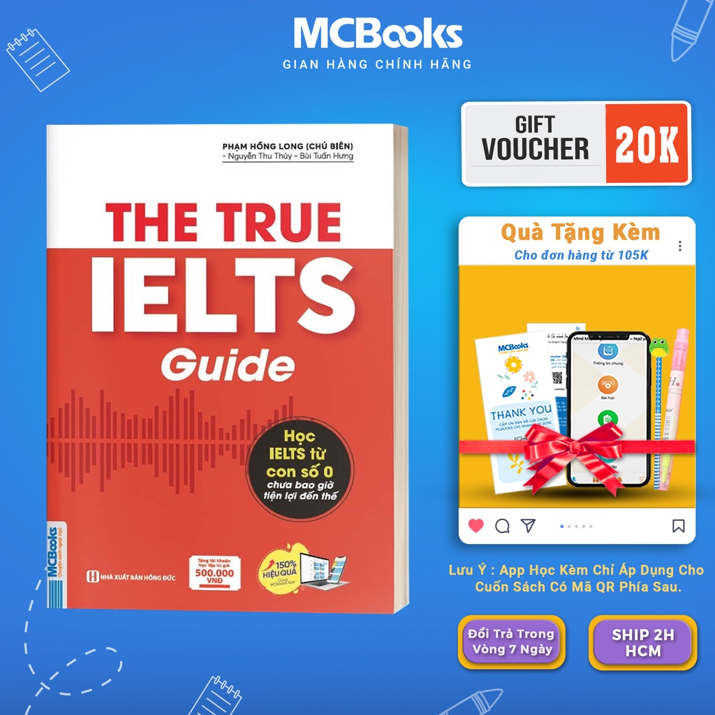 Sách - The True Ielts Guide - Cẩm nang hướng dẫn tự học IELTS chuẩn cho