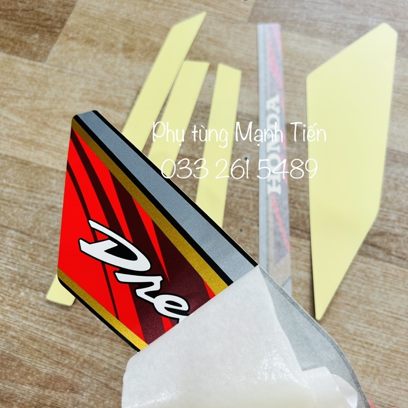 Bộ tem lửa dream Thái  hàng 3 lớp  6 chi tiết