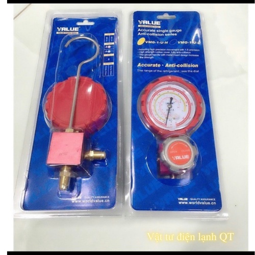 Đồng Hồ Gas Đơn VALUE - Đồng hồ nạp gas đơn áp cao , áp thấp