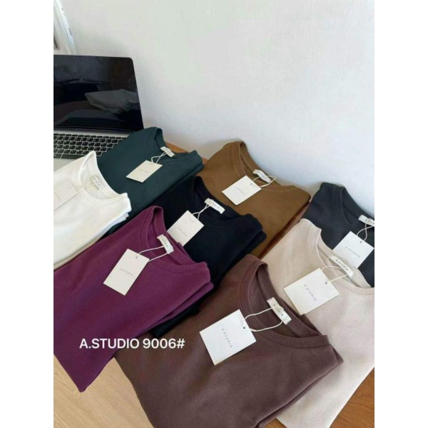 Áo thun trơn cổ tròn hàng QC