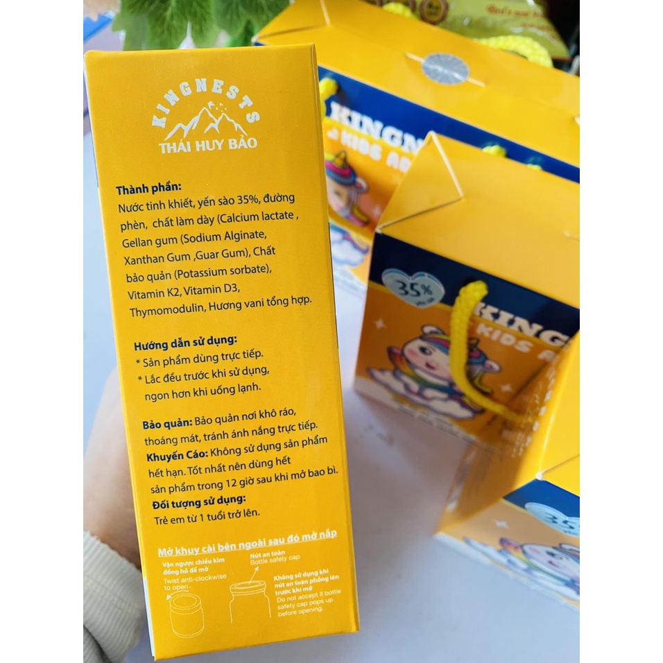 Hộp 6 hũ yến sào KingNests Kids Advance