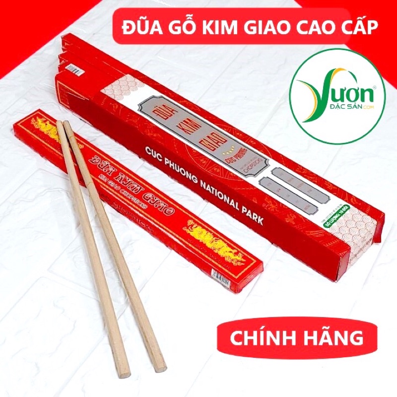 Hộp 20 đôi đũa gỗ Kim Giao món quà quý đến từ rừng Cúc Phương Ninh Bình