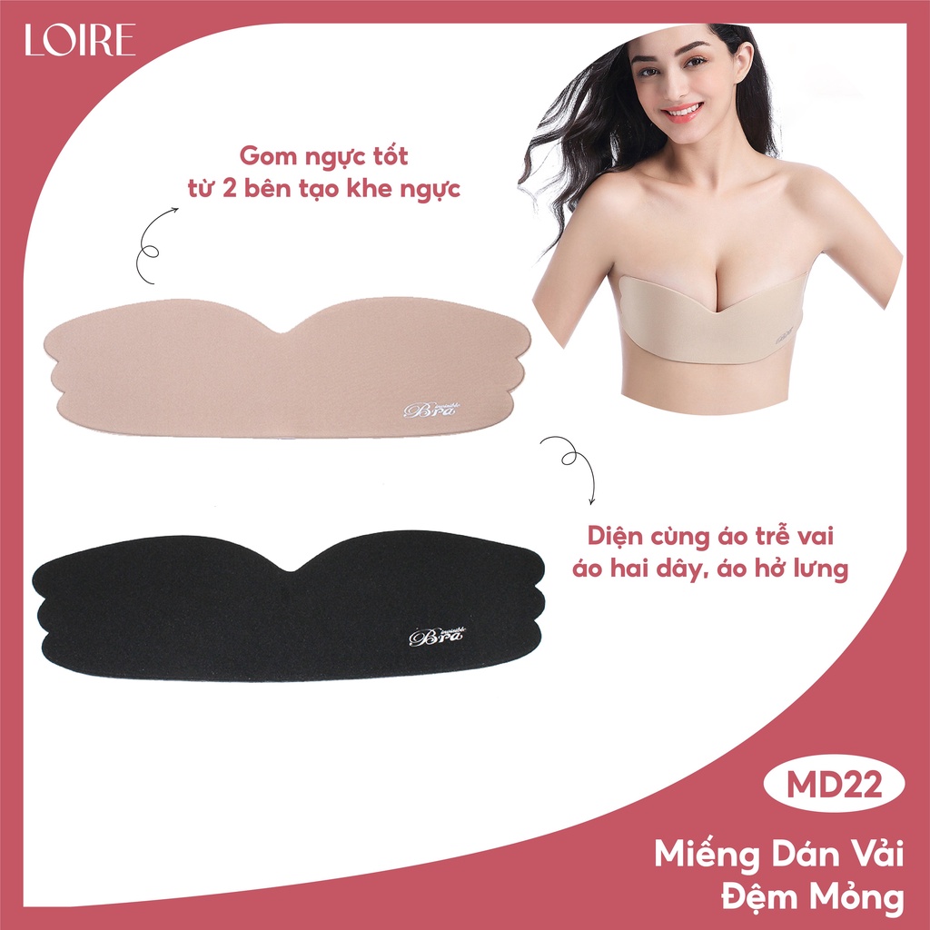 Miếng dán vải mỏng gom ngực Loirechic MD22