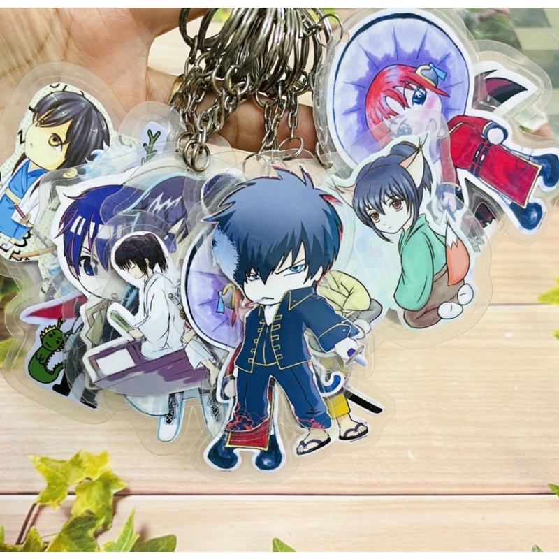 Móc khoá Gintama 3 móc khách/ Móc treo anime Gintama