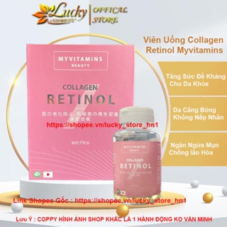 COLAGEN RETINOL Viên Uống Giúp Da Căng Bóng Sáng Không Nếp Nhăn Hộp 30 Viên