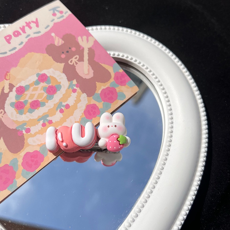 Kẹp Tóc Mái Bên Gấu Thỏ Xinh Xắn cho Bé