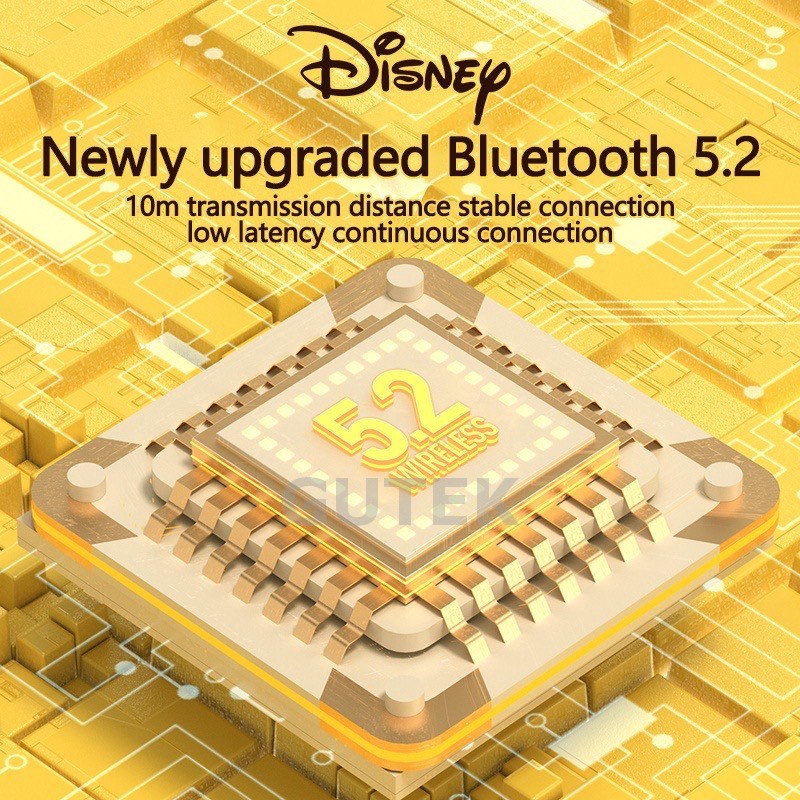 Tai nghe bluetooth không dây Gutek Disney LF220 v5.2 chính hãng âm thanh HIFI có mic đàm thoại