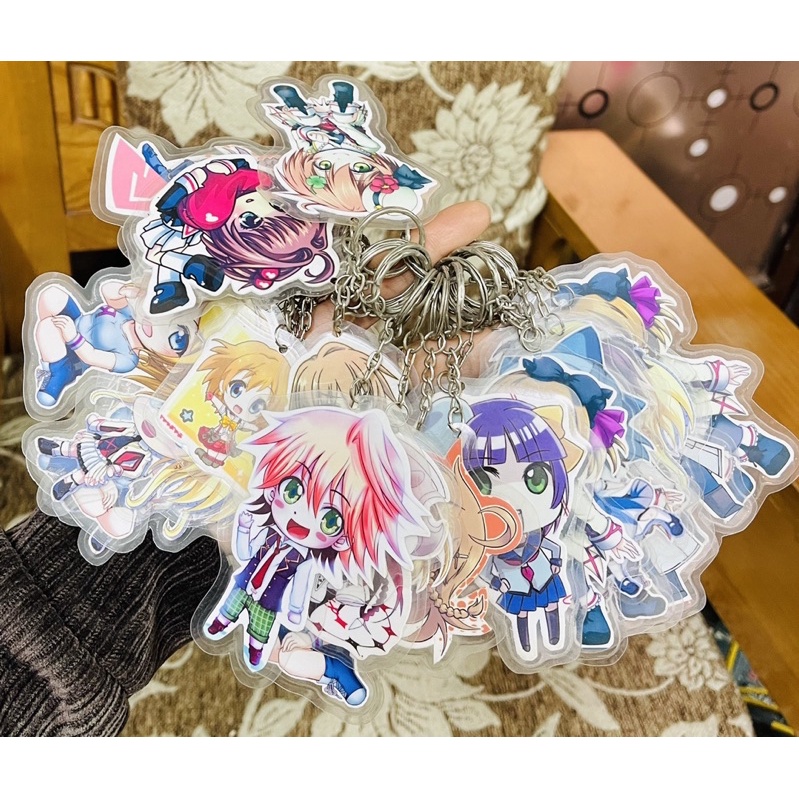 Móc khoá anime cắt tỉa nhiều mẫu 3 móc khác nhau