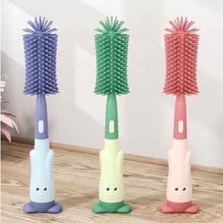 CỌ BÌNH SỮA Silicon 3in1 CAO CẤP - Tặng Cọ Bông