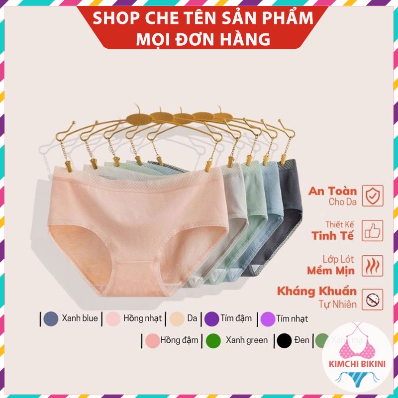 quần lót nữ combo 10 cái mềm mại thoáng mát KIMCHIBIKINI sét 10 quần lót nữ cotton thấm hút tốt QL179