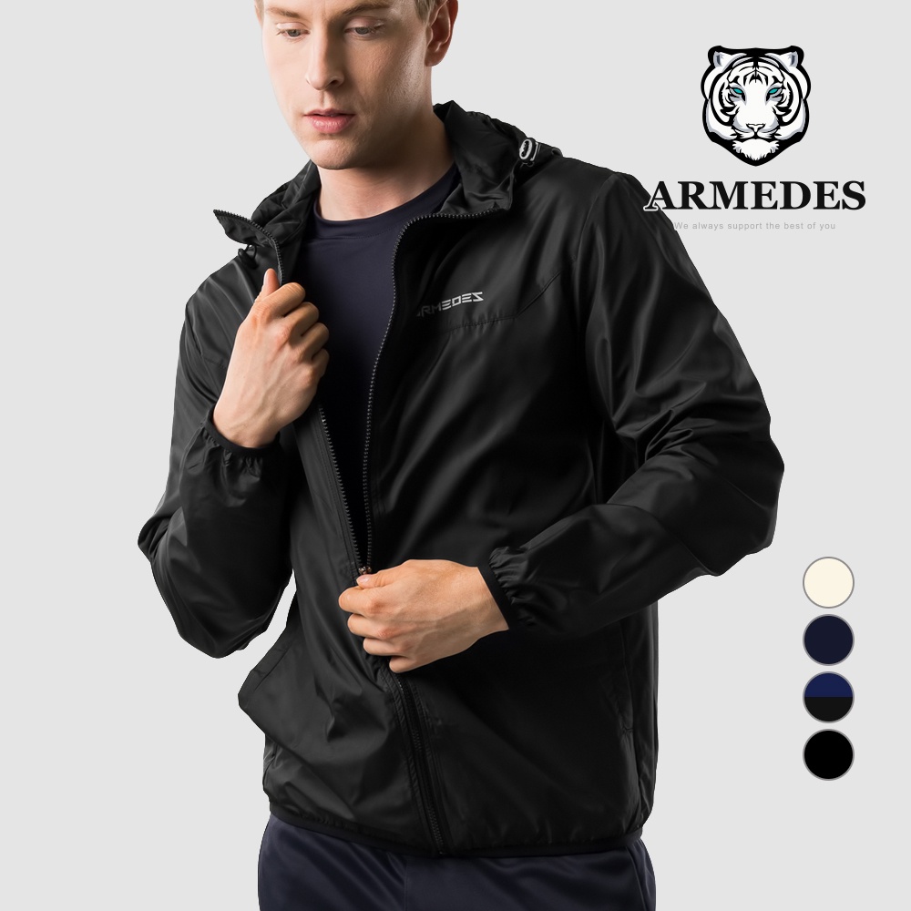 Áo Gió Nam Siêu Khô Thoáng - Chống Tia UV 99% Polyester Siêu Thấm Hút và Mát Mịn Chính Hãng ARMEDES Hàn Quốc AR 101