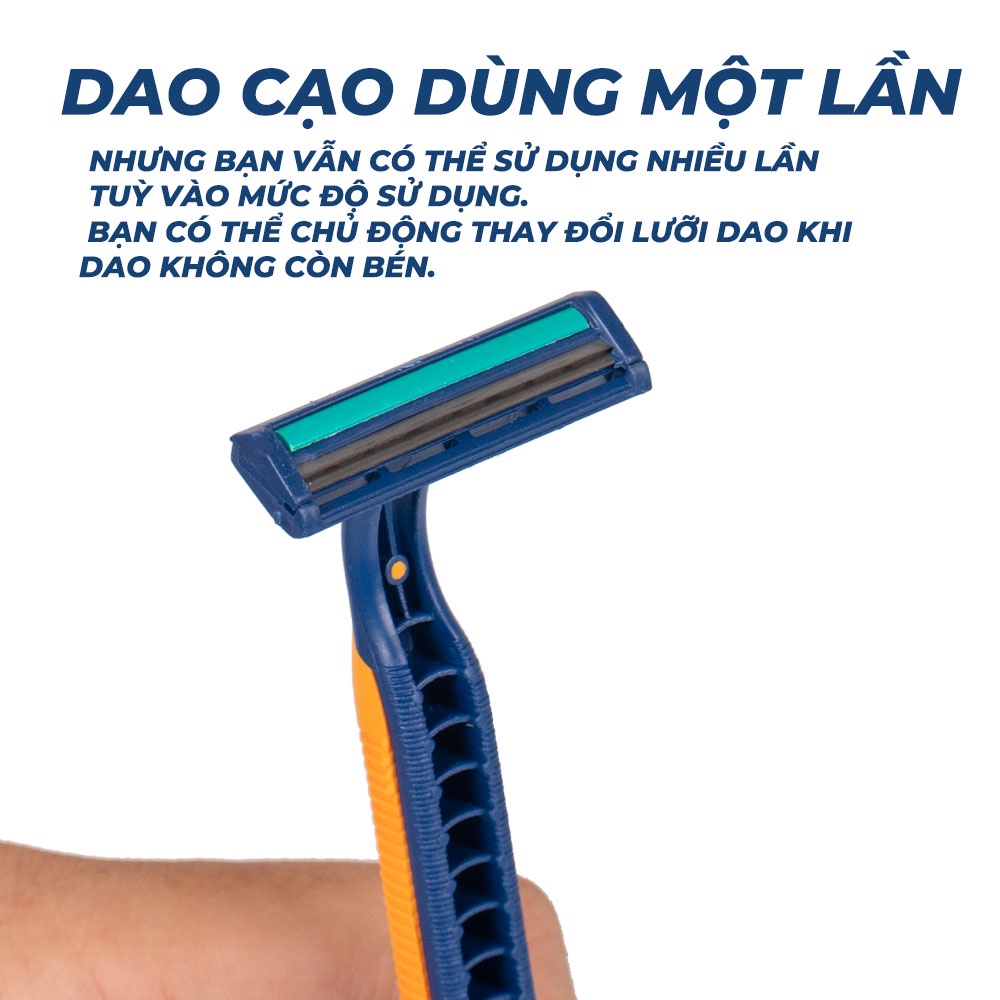 Dạo Cao Râu Avatar Cán Nhựa Đệm Cao Su Hai Lưỡi Vĩ 12 Cây / 24 Cây