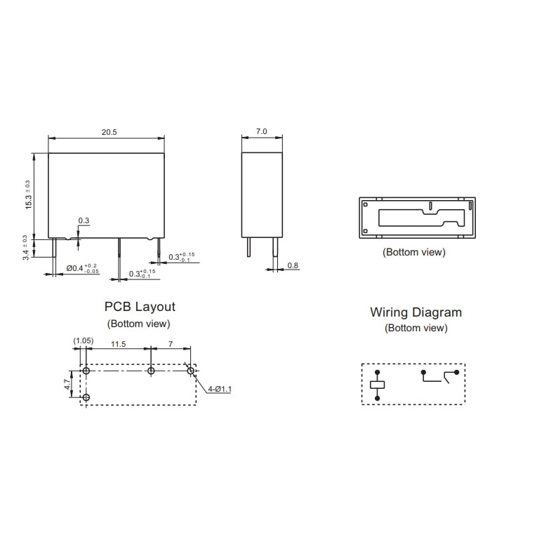 HongFa Relay 7A 12V 5V 24V  HF46F-G/12-HS1