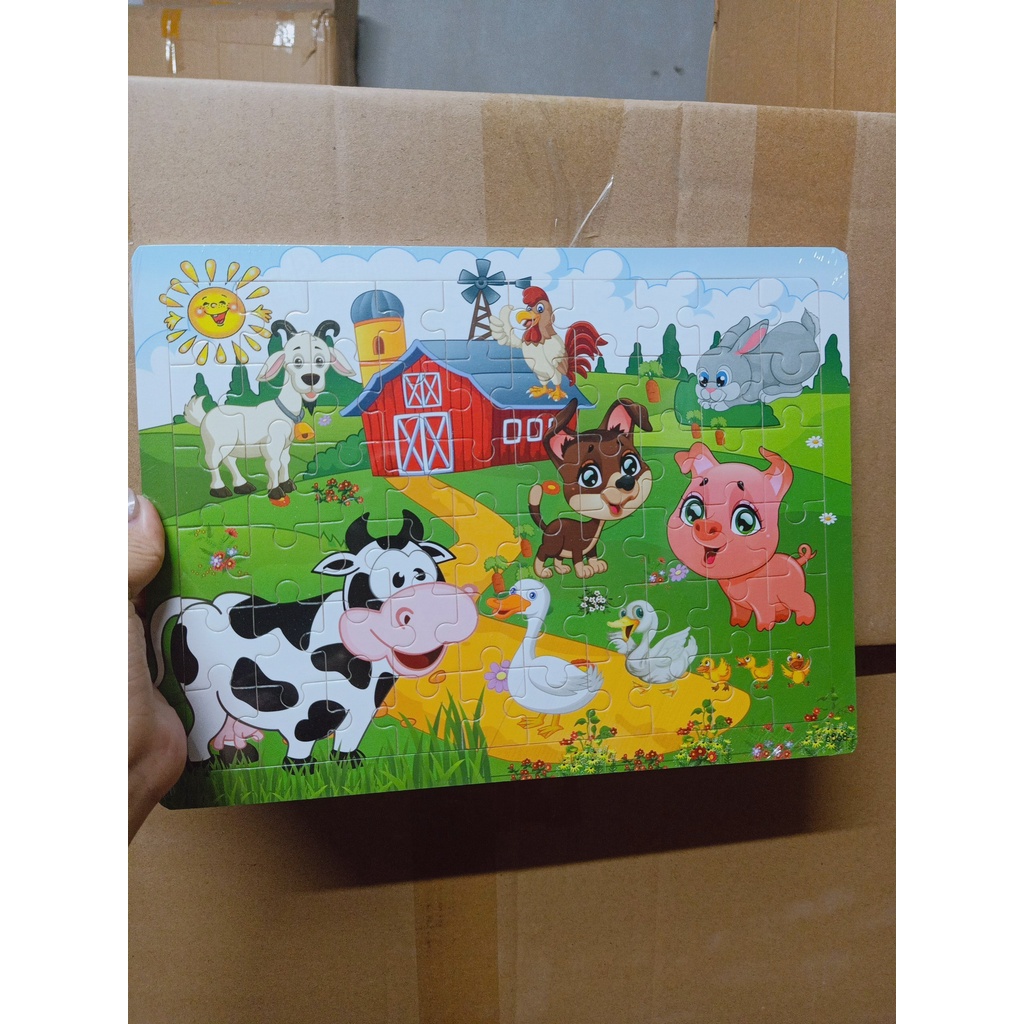 Ghép hình gỗ 60 mảnh nhiều mẫu công chúa siêu nhân hoạt hình dễ thương được chọn hình