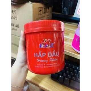 Hấp dầu lạnh BEAUT hương phấn, dưỡng bóng mượt tóc, phục hồi tóc, dung tích 1000ml